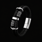 Intreccio del Destino – Bracciale con Vegvisir e nodo celtico – immagine 7