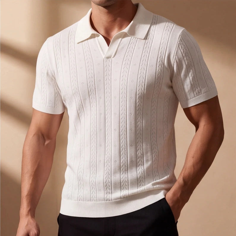 Polo in Seta Ghiacciata Carlo Cruz
