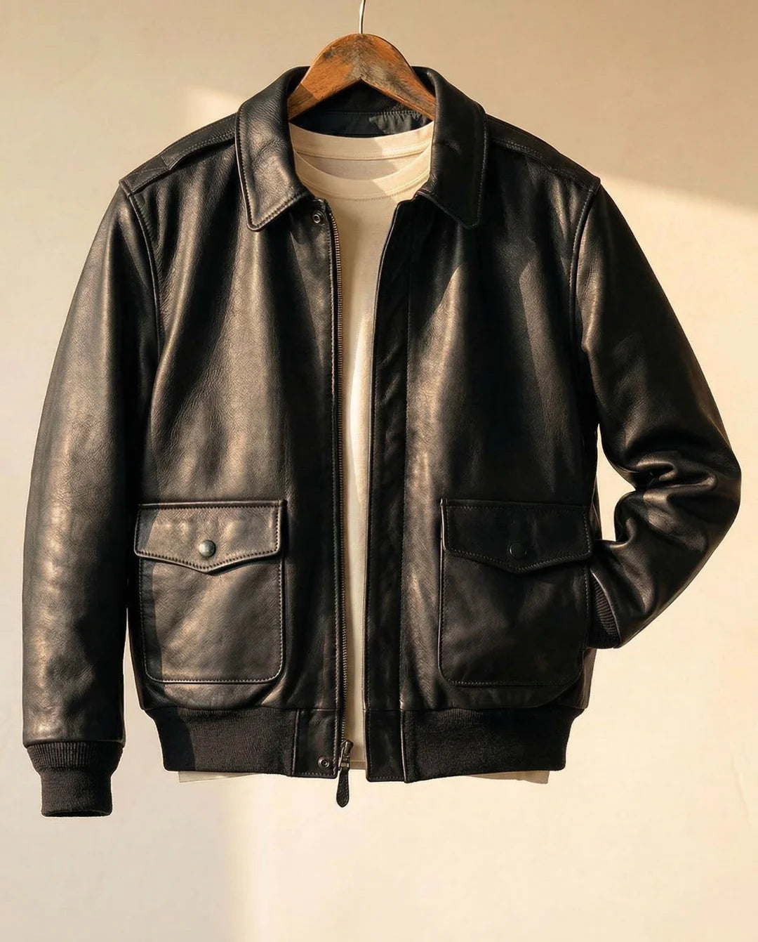 Leonardo — Giacca in Pelle Aviator