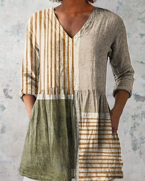 Alessia | Blusa Lunga con Scollatura a V