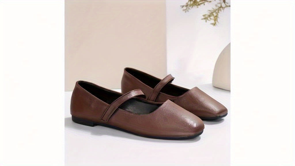 Rosamund™ | Ballerine Mary Jane con Punta Quadrata