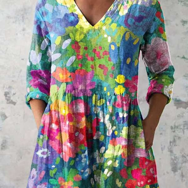 Maelle | Blusa Lunga con Scollatura a V