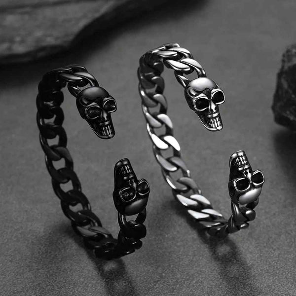 Bracciale a polsino con simbolo del mietitore