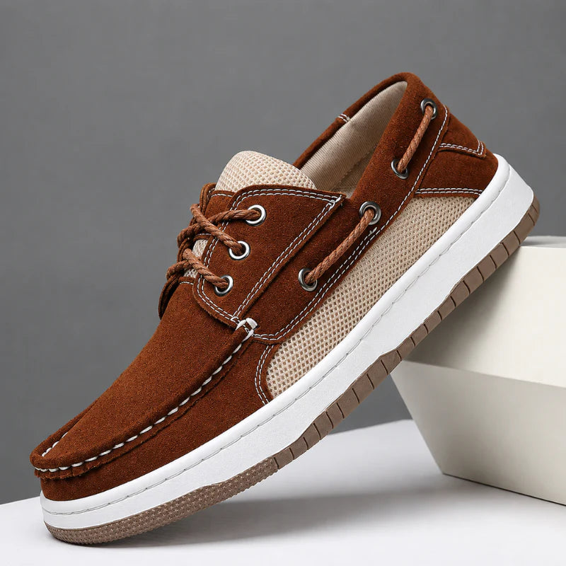 Scarpa Nautica in Camoscio – Suola Comfort Estiva