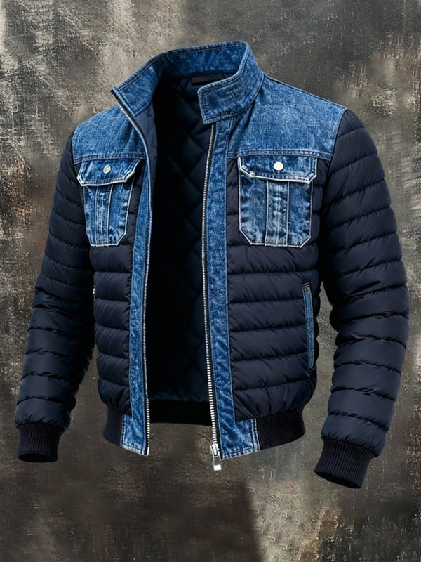 Fabian | Piumino Denim Blu