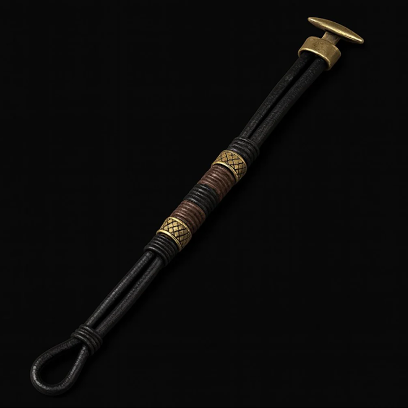Viaggiatore – Bracciale in pelle con intrecci nordici – immagine 4