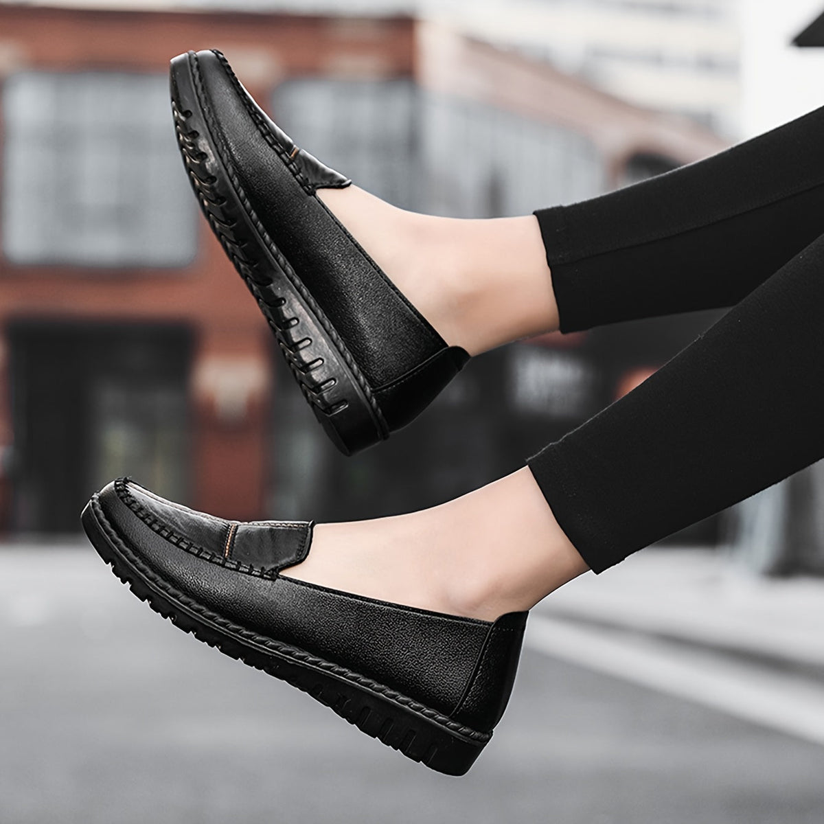 Edith™ | Mocassini Confortevoli Cuciti