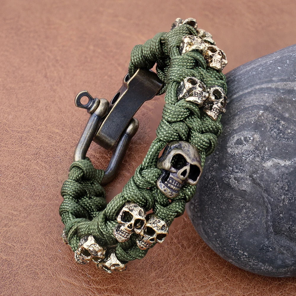Memento — Bracciale Paracord con Teschio