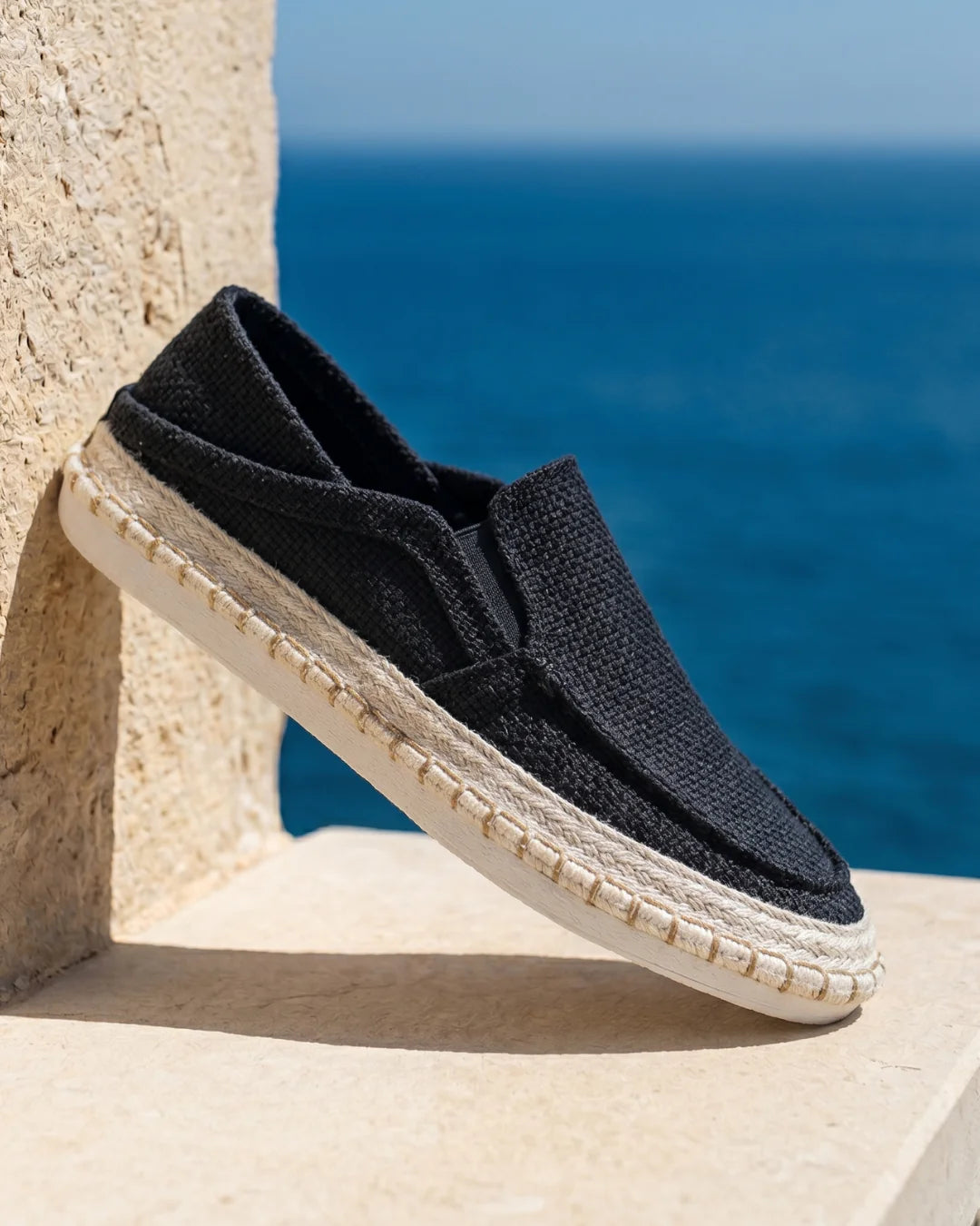 Amalfi — Scarpa in Canapa con Suola in Corda Intrecciata