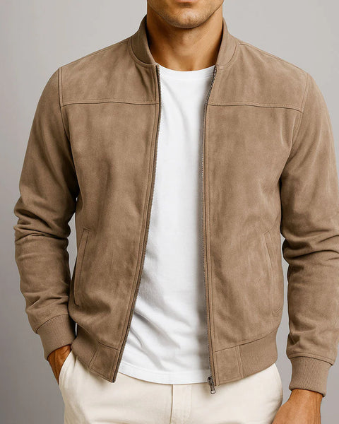 Riviera — Bomber in Camoscio