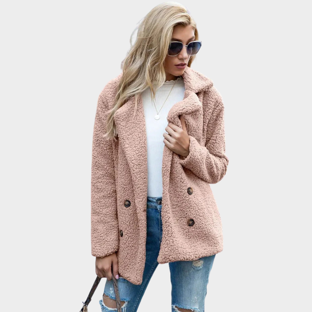 Delia | Cappotto Teddy con Colletto