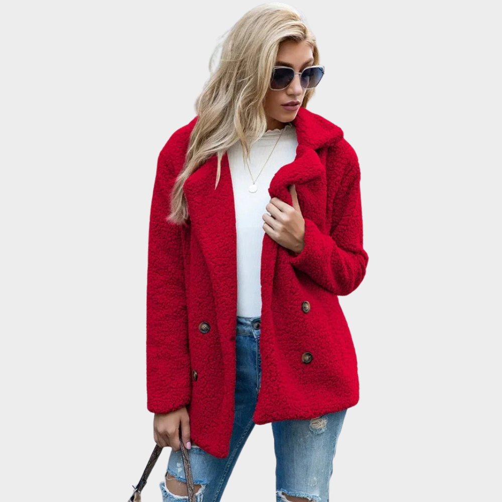Delia | Cappotto Teddy con Colletto