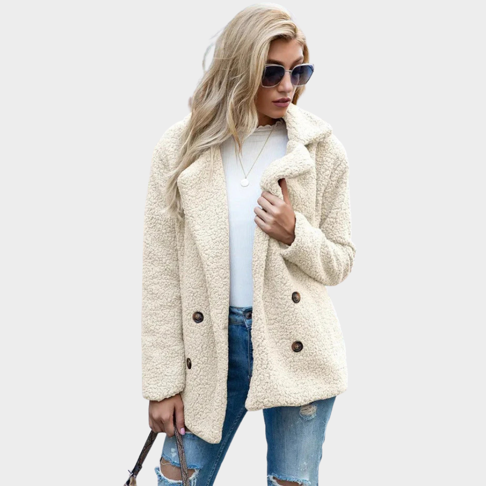 Delia | Cappotto Teddy con Colletto