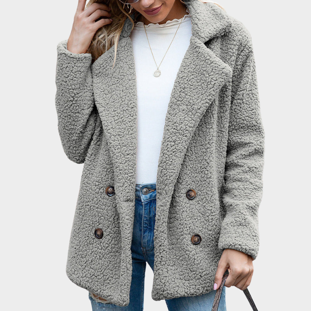 Delia | Cappotto Teddy con Colletto