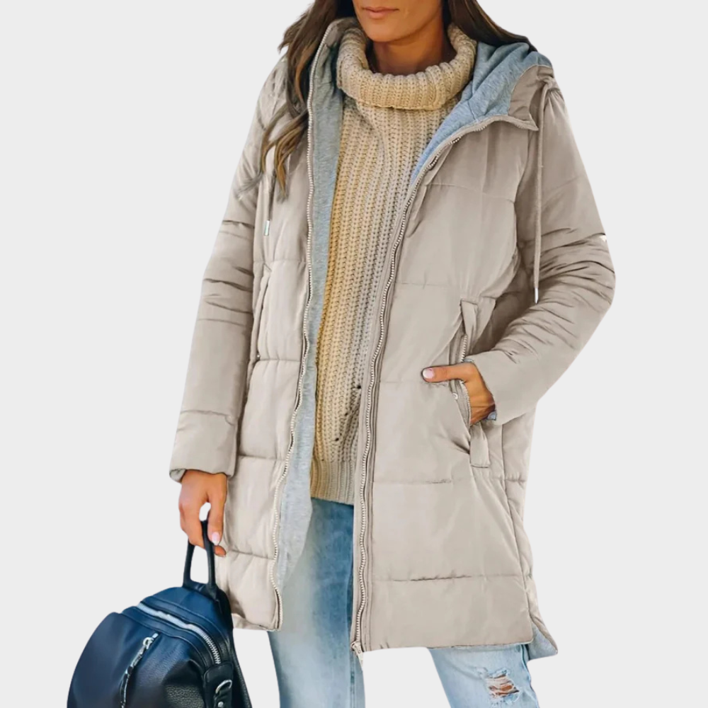 Flavia | Piumino con Cappuccio Casual