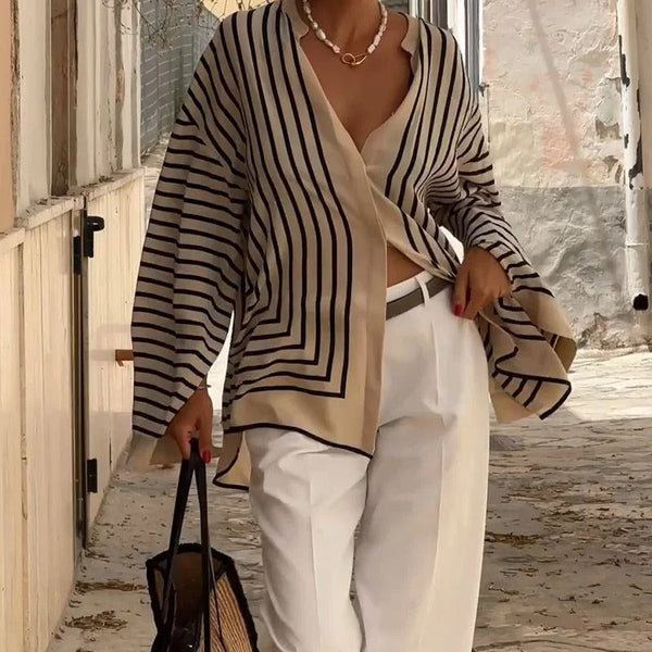 Camicia casual a righe