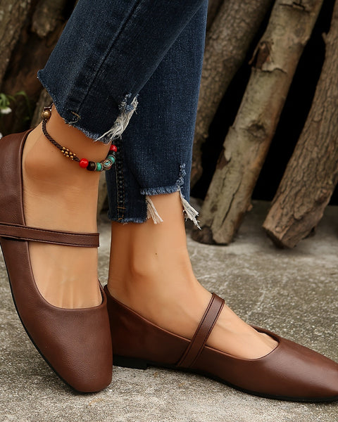 Rosamund™ | Ballerine Mary Jane con Punta Quadrata