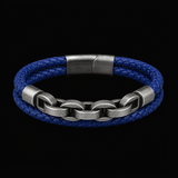Catene di Fenrir – Bracciale vichingo in pelle e acciaio – immagine 9