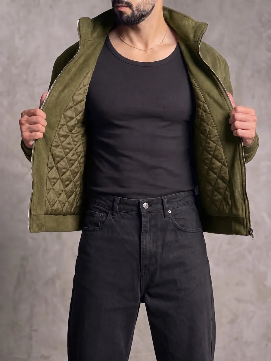 Riviera — Bomber in Camoscio