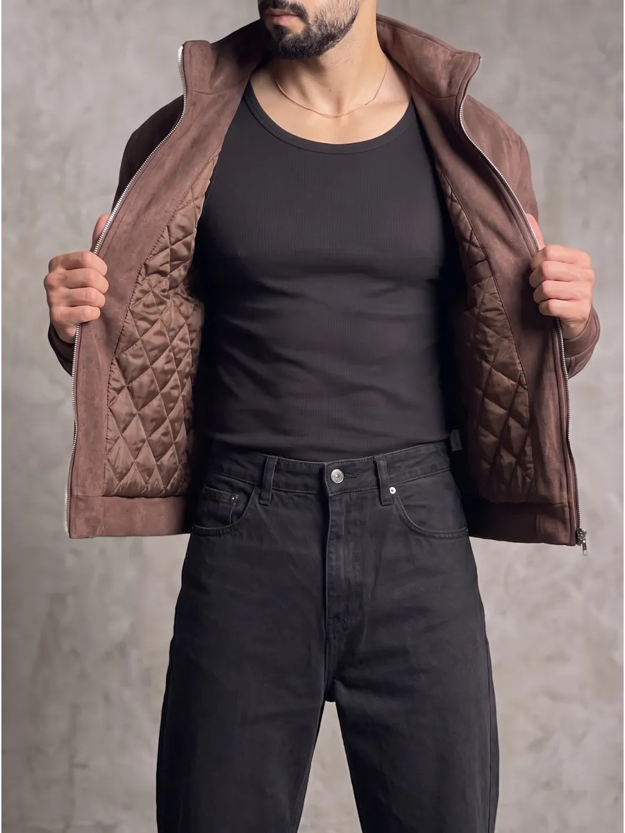 Riviera — Bomber in Camoscio