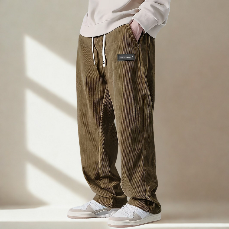 Pantaloni Jogger in Velluto a Coste Arlo