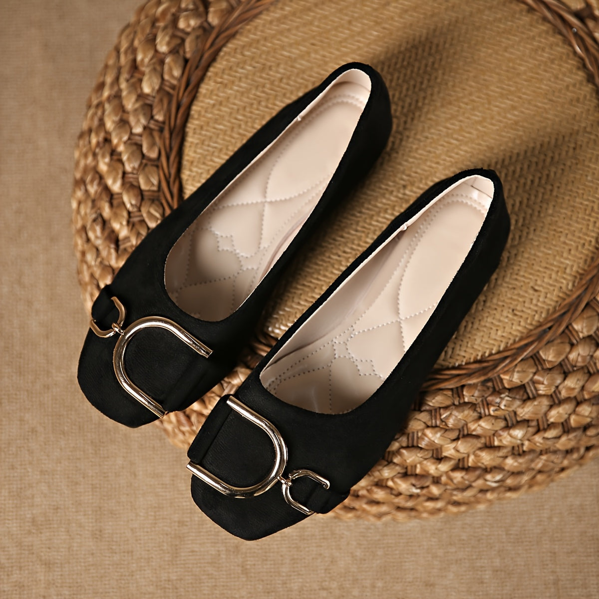 Iris™ | Ballerine con punta quadrata e fibbia