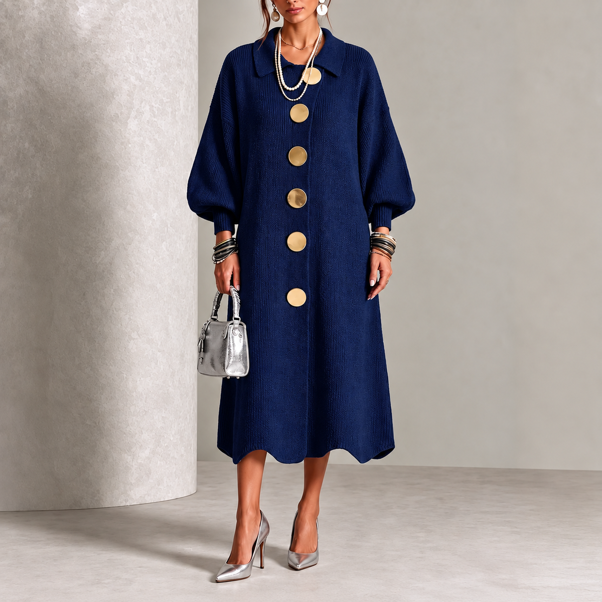 Evelyn™ | Abito Elegante a Bottone