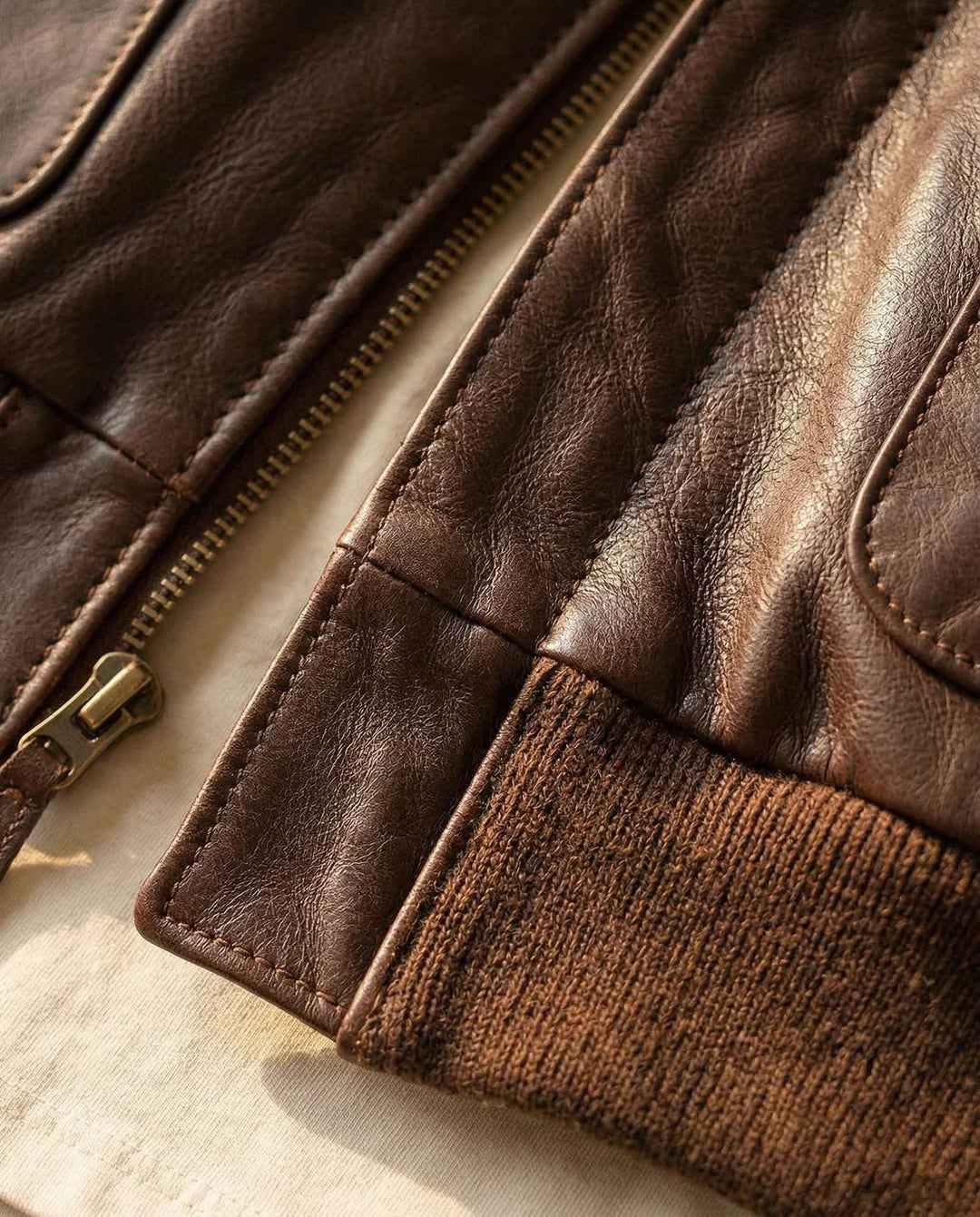 Leonardo — Giacca in Pelle Aviator