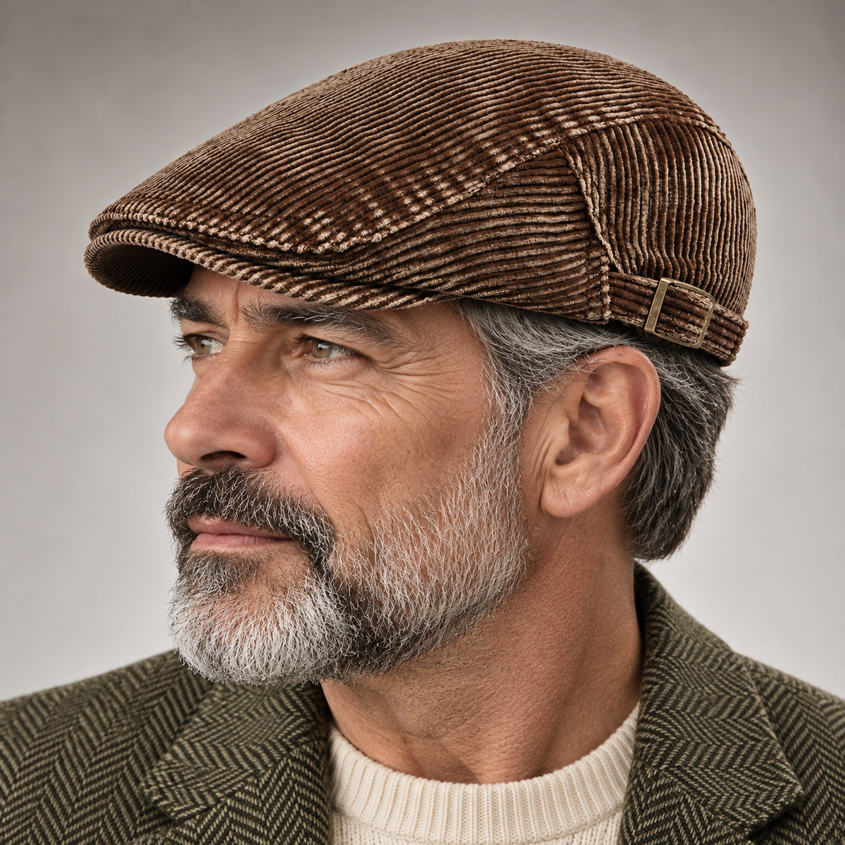 Cappello da guida in corduroy Langston
