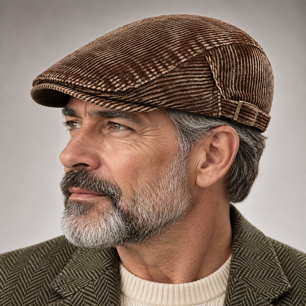 Cappello da guida in corduroy Langston
