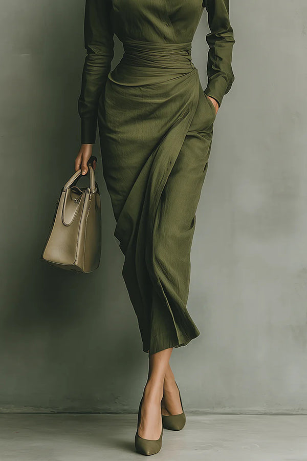 MELIORA | ABITO MAXI STILE WRAP