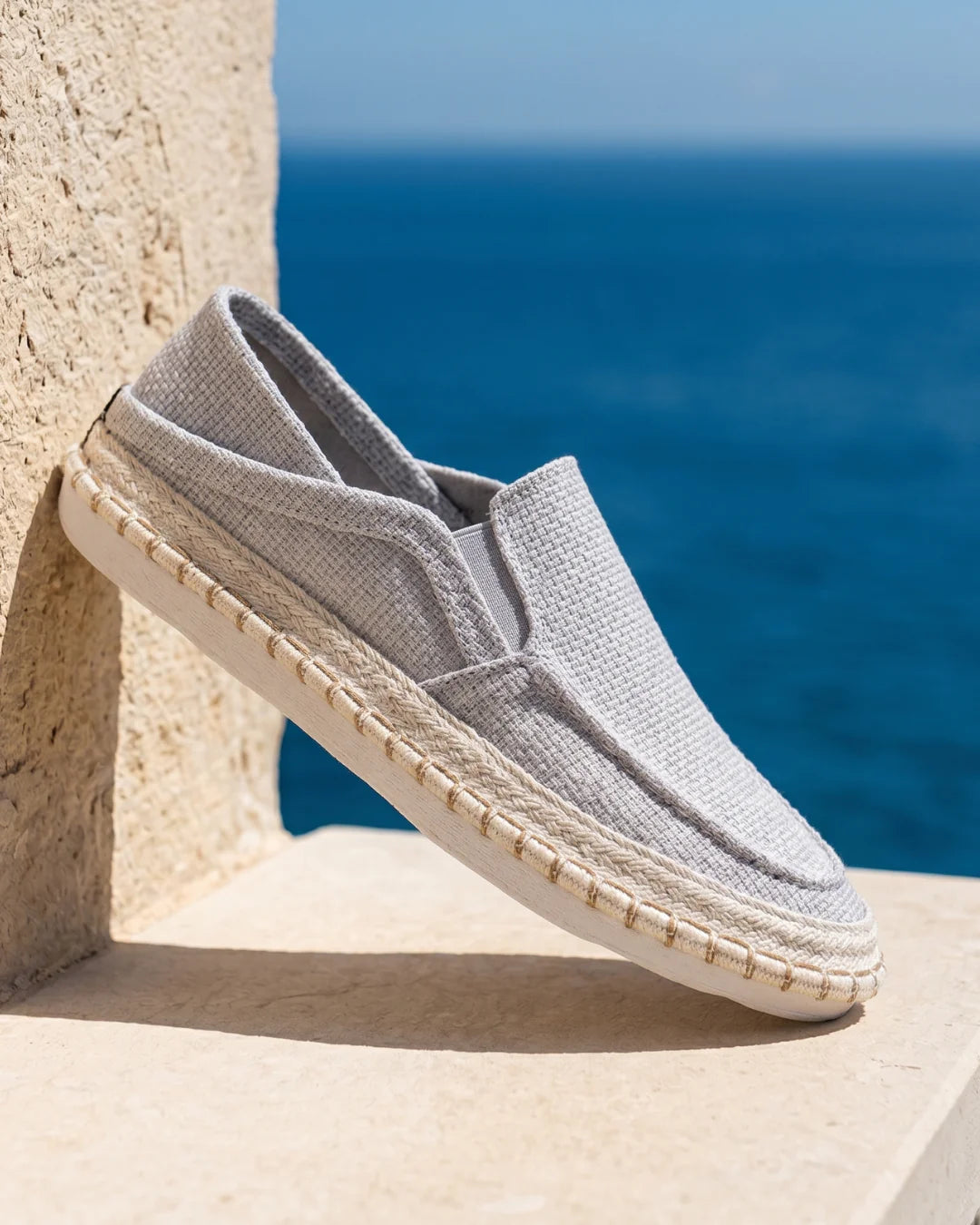 Amalfi — Scarpa in Canapa con Suola in Corda Intrecciata