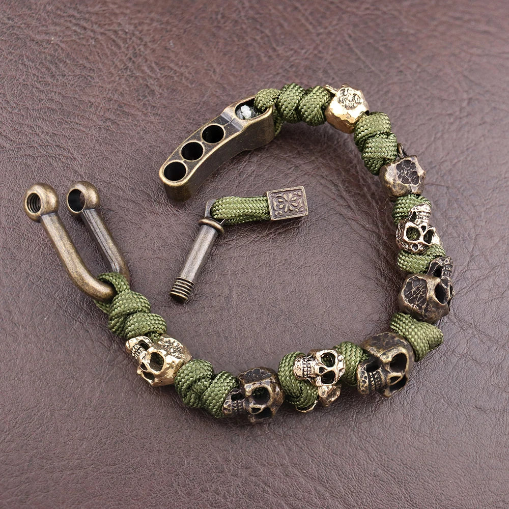 Memento — Bracciale Paracord con Teschio