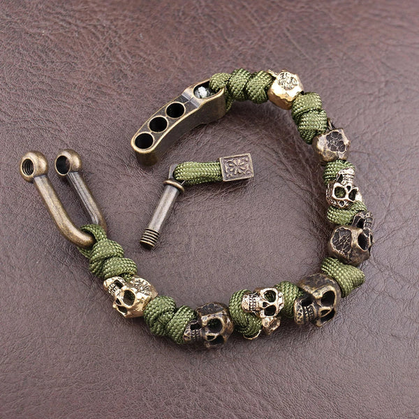 Memento — Bracciale Paracord con Teschio