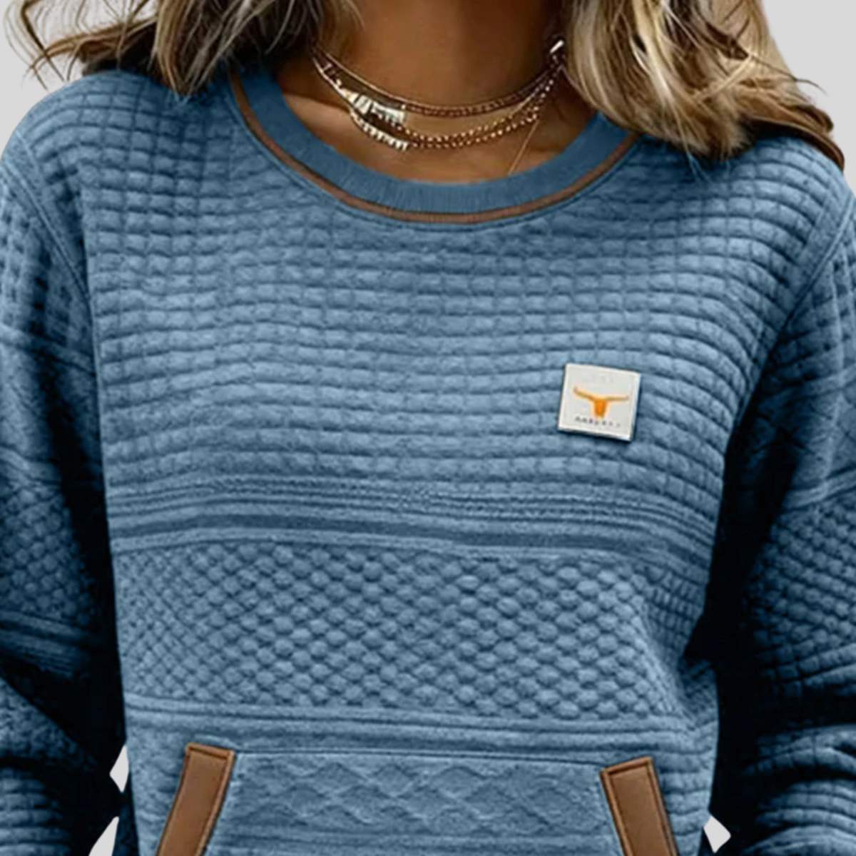 Beatrice™ | Felpa con Collo a Girocollo Colorblock