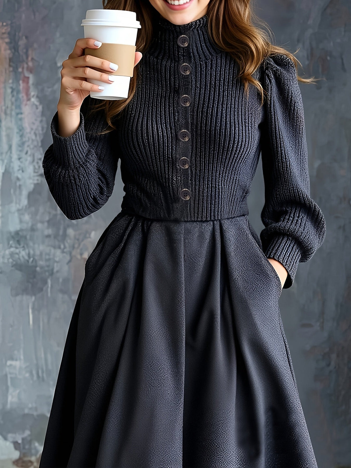 NOEL | ABITO INVERNALE VINTAGE CON TASCHINI