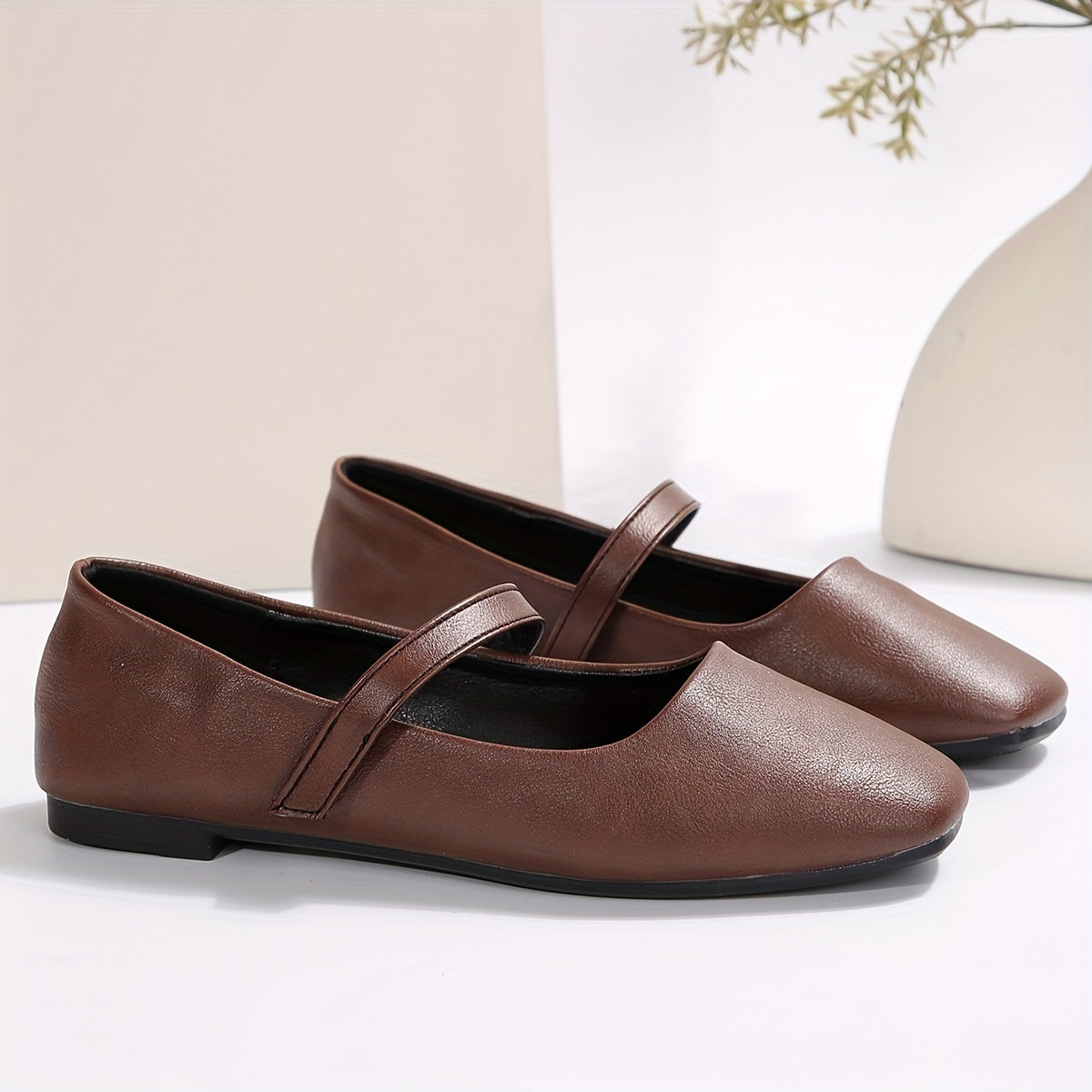 Rosamund™ | Ballerine Mary Jane con Punta Quadrata