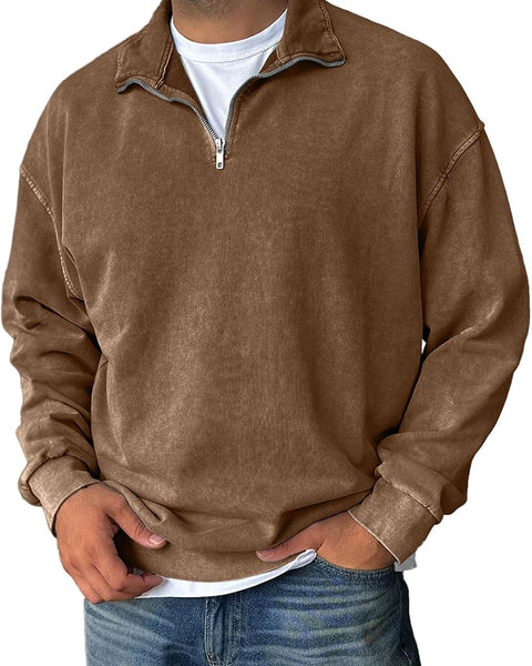 Tristan Pullover a Mezzo Zip