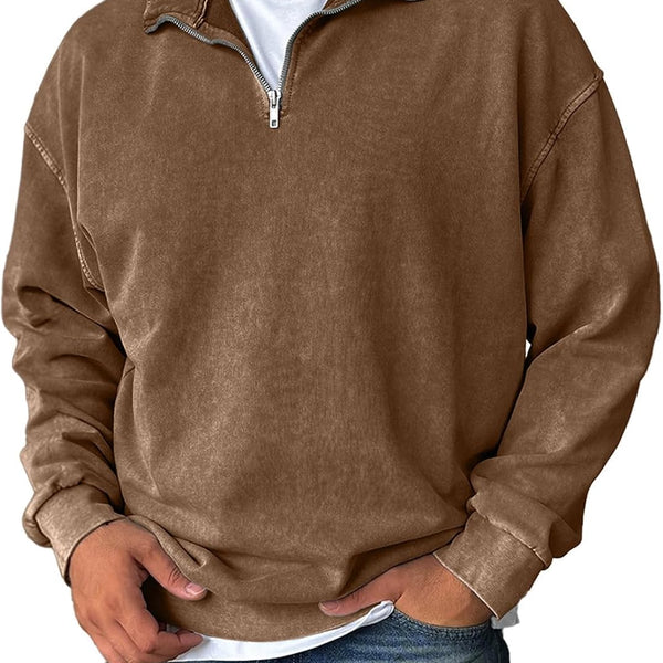 Tristan Pullover a Mezzo Zip