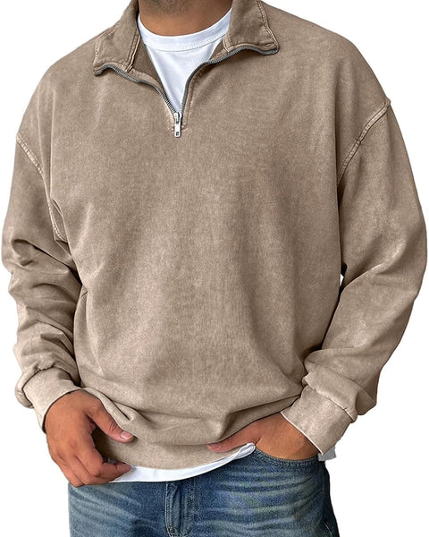 Tristan Pullover a Mezzo Zip