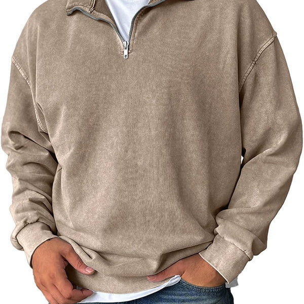 Tristan Pullover a Mezzo Zip