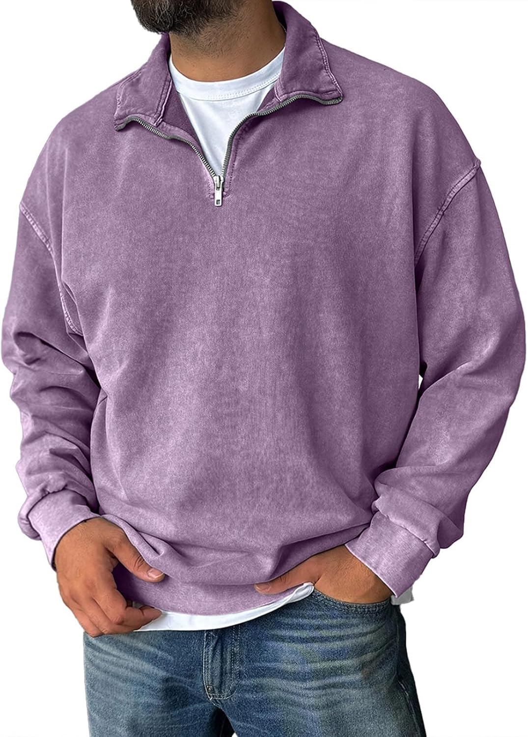 Tristan Pullover a Mezzo Zip
