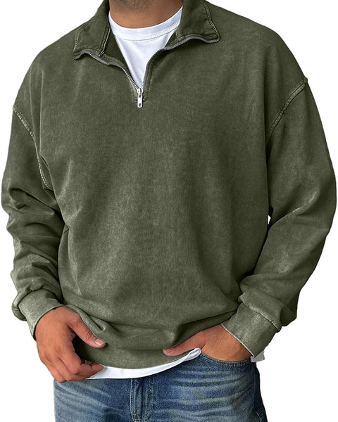 Tristan Pullover a Mezzo Zip