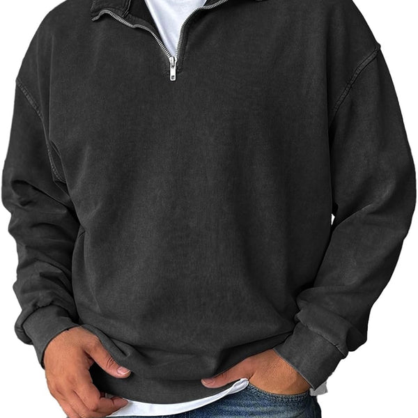 Tristan Pullover a Mezzo Zip