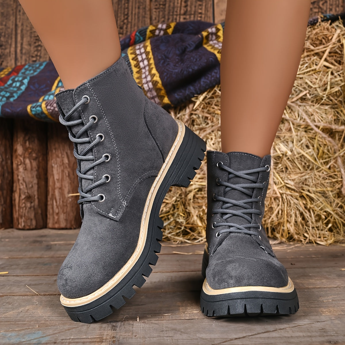 Juniper™ | Stivali con Tacco in Finta Pelle Suede