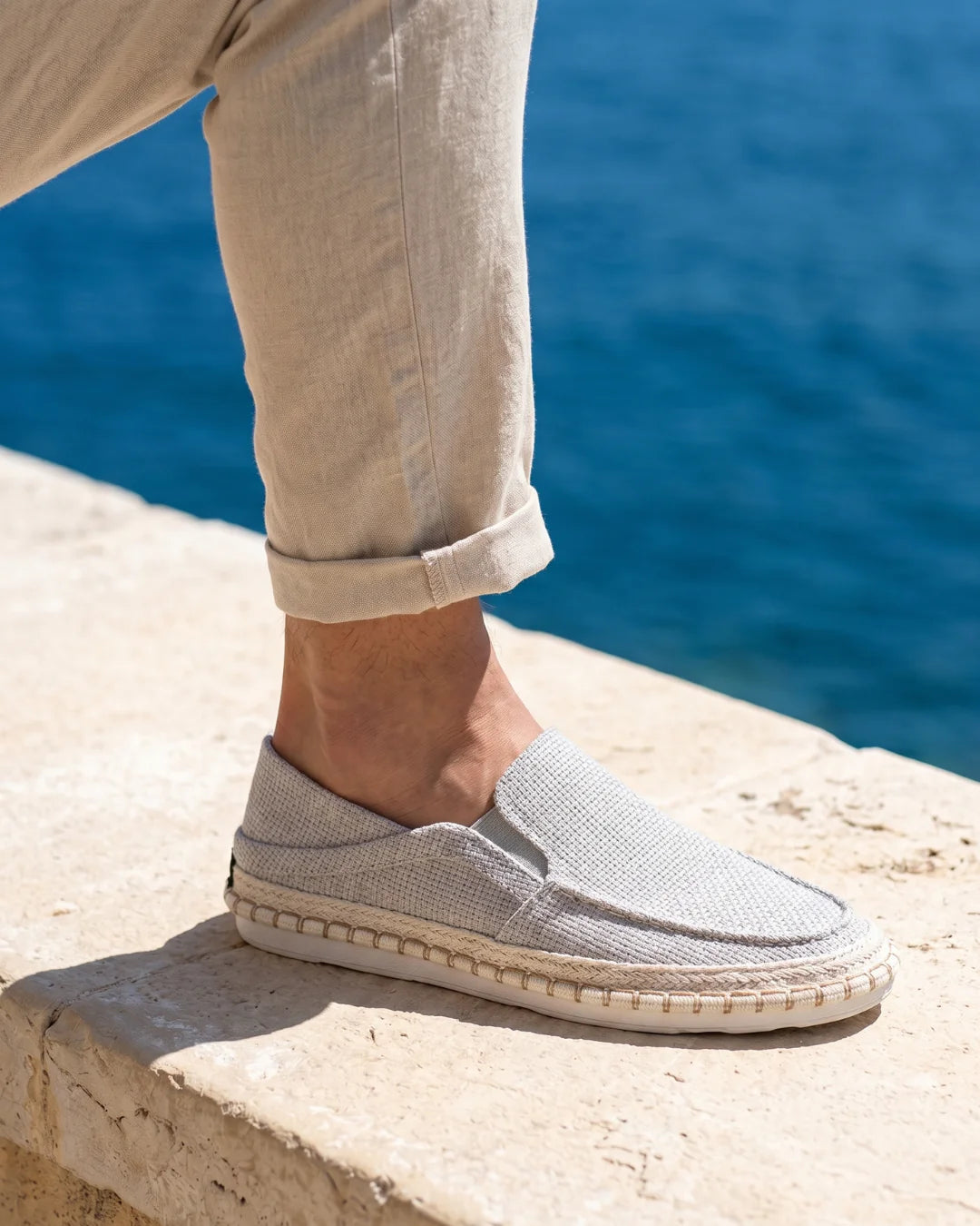 Amalfi — Scarpa in Canapa con Suola in Corda Intrecciata