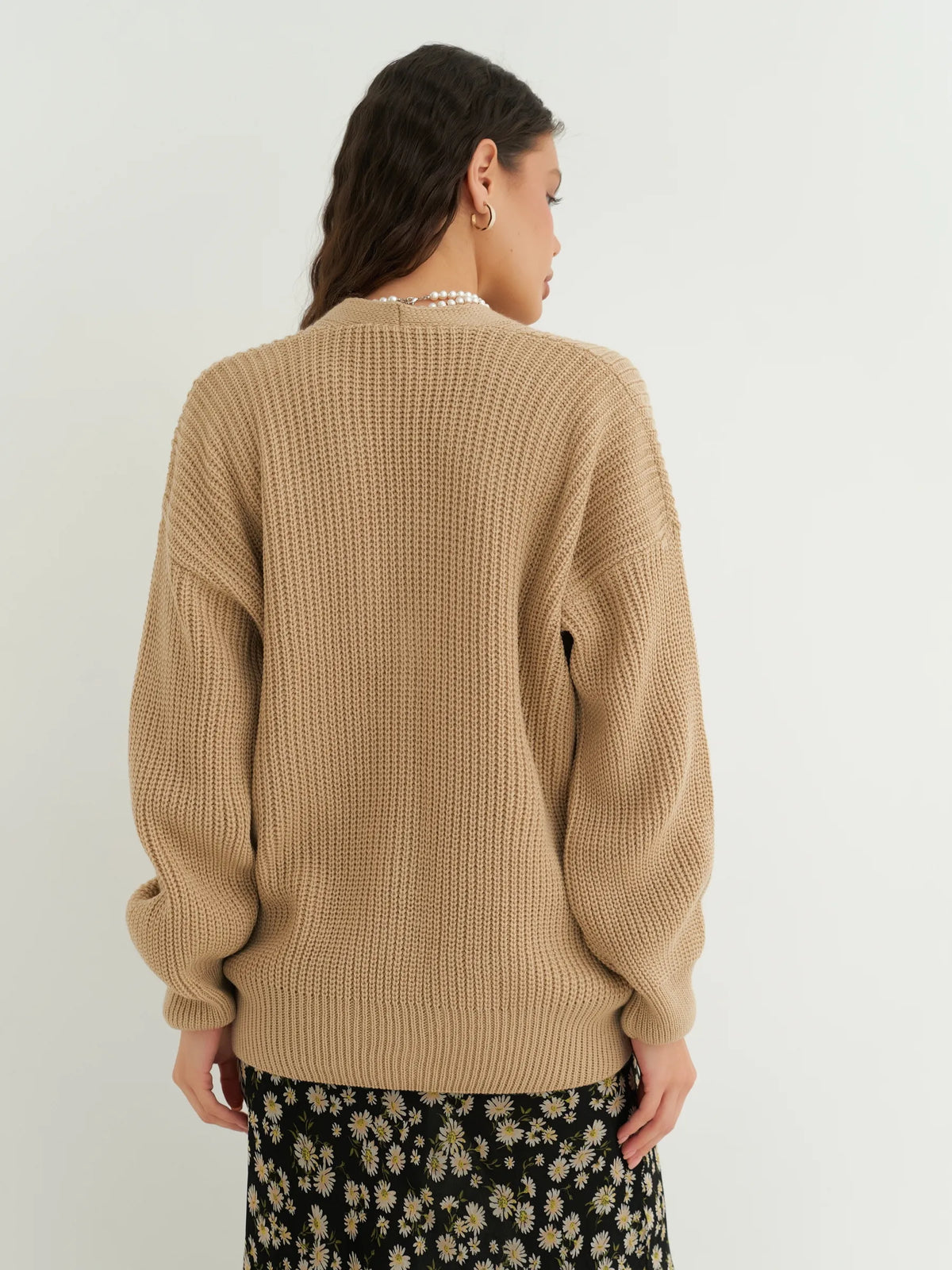 Maëlle | Cardigan corto con bottoni in maglia