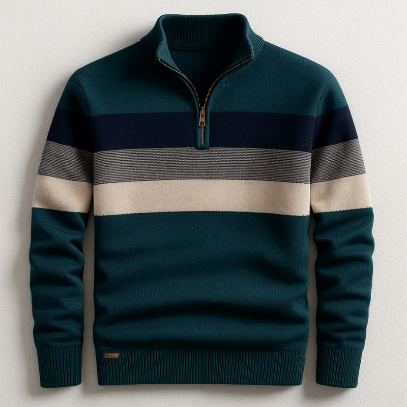 Pullover Bradford con Zip a Quarto
