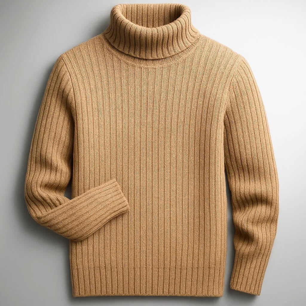 Maglione a Collo Alto in Lana Briar
