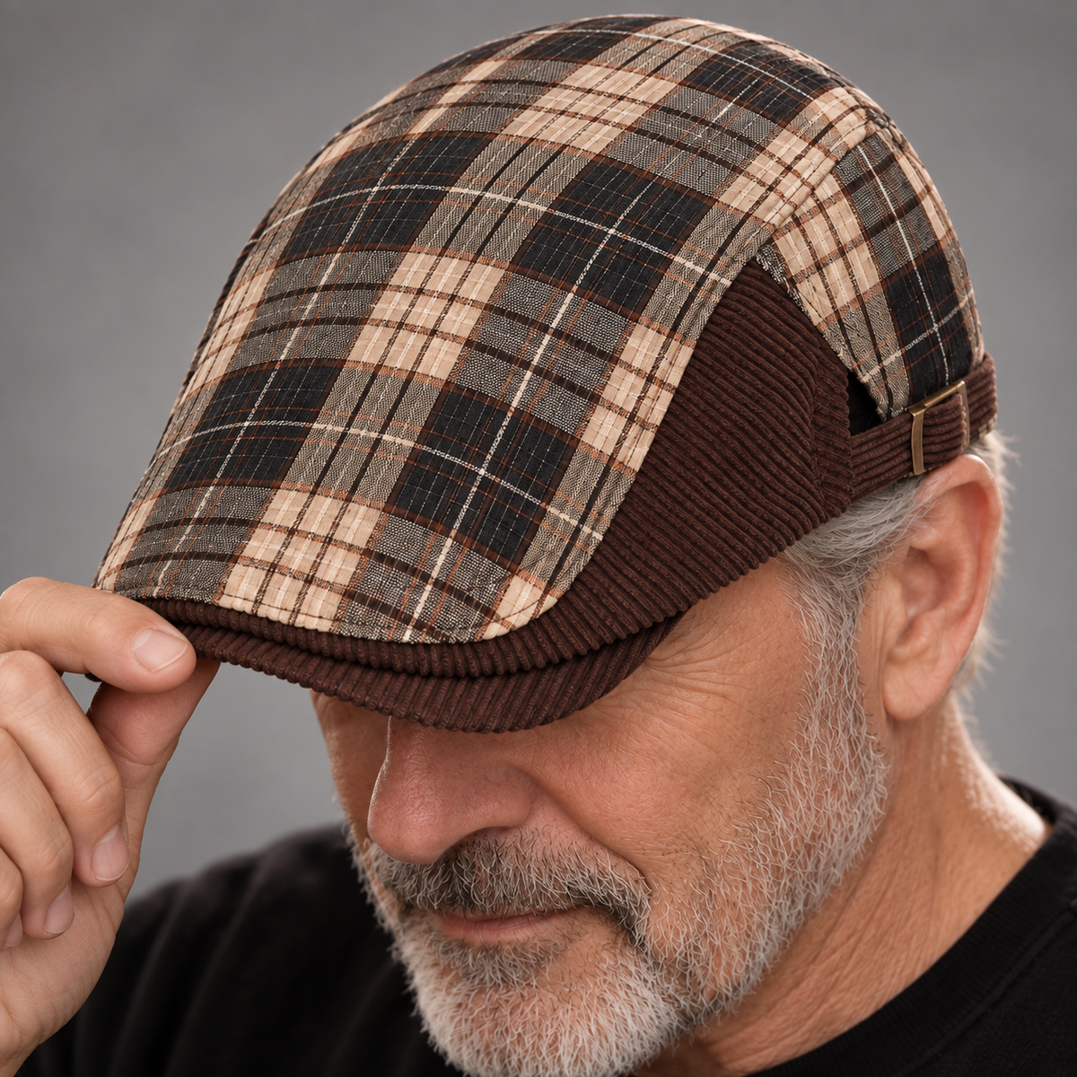 Cappello da Guida a Quadri Crawford